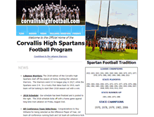 Tablet Screenshot of corvallishighfootball.com